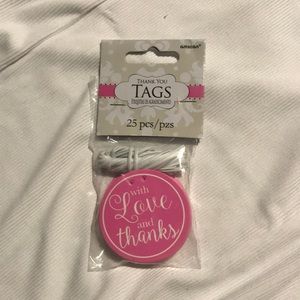 Thank you tags